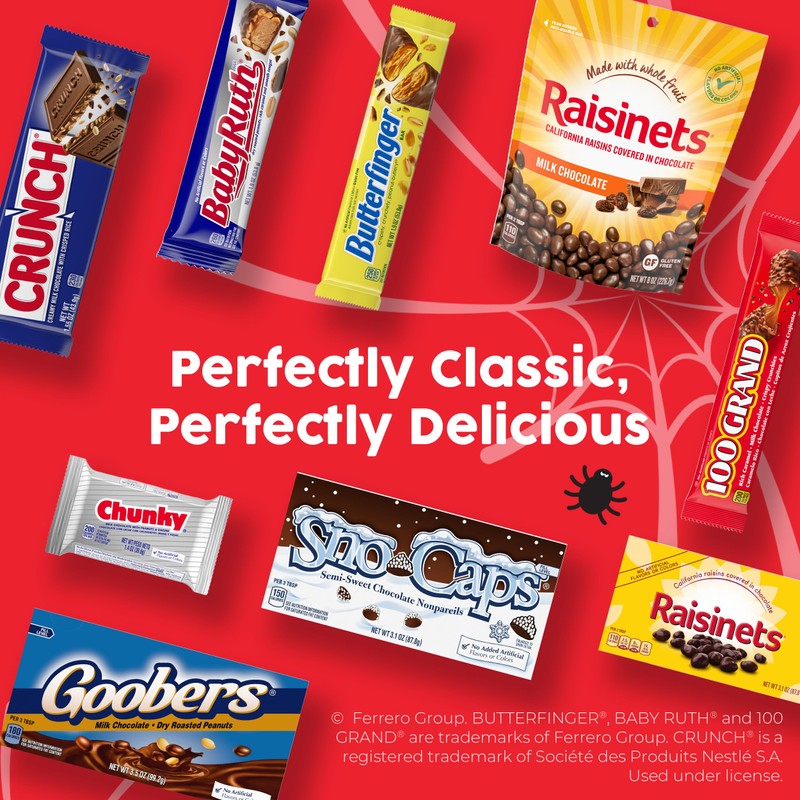 Butterfinger, CRUNCH Baby Ruth, Nerds, SweetTarts, Minis, Fun Size Assorted