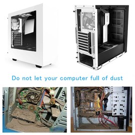 ELUTENG 80mm Fan Filter 2 Pack Ventilation Grill Cover IP40 Dustproof Cool Computer Ventilator Guard with Screwdrivers Dust Filter Kit for 8cm Cooling Fan Compatible for 80x80 Case Fan USB Cooling Fan