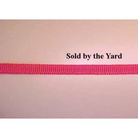 SHOCKING PINK Ribbed 100% Nylon Ribbon 4mm Width for Model Horse Tack - BY YARD