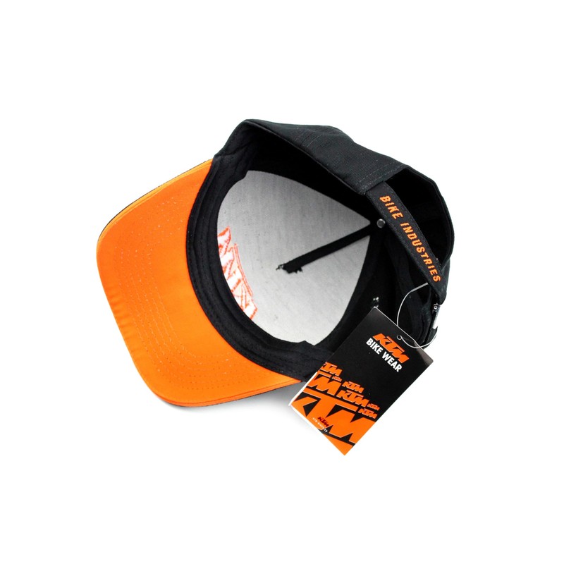 KTM Bike Industries Base Cap Black with Embroidered Logo in