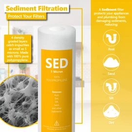 Express Water – 3 Year Reverse Osmosis System Replacement Filter Set – 21 Filters, Carbon GAC, ACB, PAC Filters, Sediment SED Filters – 10 inch Size Water Filters
