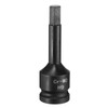 sourcing map 9mm Hex Impact Bit Socket H9 1/2" CR-MO