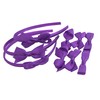 Set Headbands 3 Pairs School Bows Girls Small Hair Grosgrain