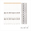 Fiskars Fastening 50 Piece Sewing Kit, Clear/Orange