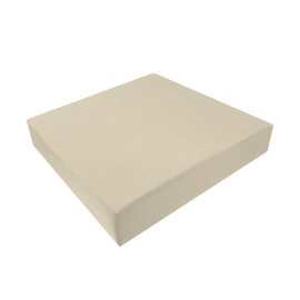 FoamRush 5" x 40" x 40" High Density Foam Seat Cushion with Water Resistant Indoor/Outdoor Canvas Beige Cover with Zip, Upholstery Foam Cushion, Couch Cushion Replacement, Chair Cushion, Firm Support