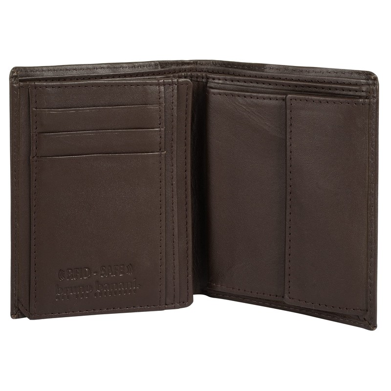 bruno banani Genuine Leather Men's Wallet RFID Protection, Pocket Size,