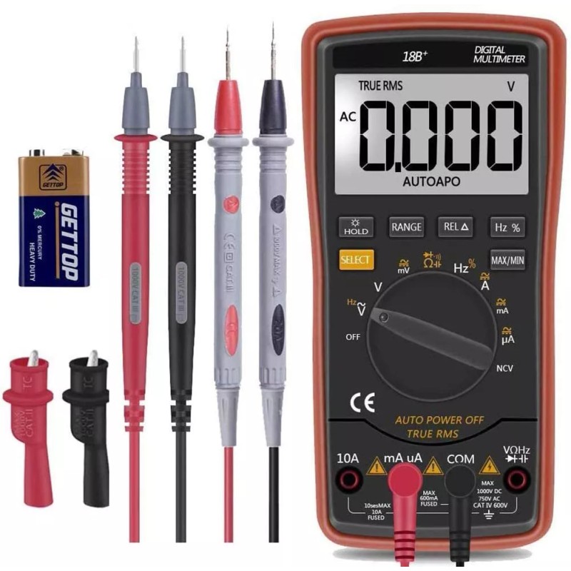 Thsinde Digital Multimeter Auto Ranging TRMS 6000 AC DC Voltage