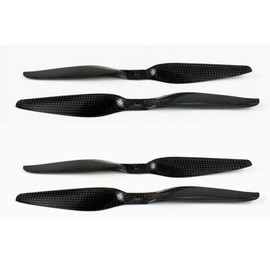 TAROT Carbon Fiber 1355 1355R Prop Propeller CW/CCW TL2829 Black for Multicopter (1355, 2Pairs)