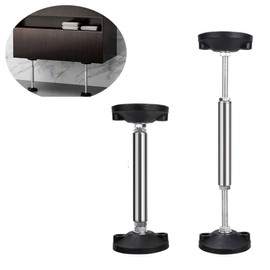 ZH-ZHENGHENG Sink Support-Adjustable Stainless Steel Support Strip, Sink Legs for Kitchen Sink Repair 2-Piece