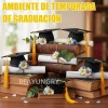 Beayungry 20pz Mini Birrete Sombrero Graduación Con Borla Recuerdos Amarilla