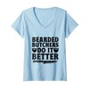 Womens Bearded Butchers Do It Better Butchery Meat Butchers V-Neck