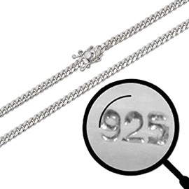 HarlemBling Real Solid 925 Sterling Silver - 4mm Miami Cuban Chain - Rhodium Finished Heavy Men's Box Lock Cuban Link Chain - 18-30" Made In Italy (24)