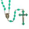 Catholic Rosary Beads with QuadLink Chain by Vatican Imports (Teal)