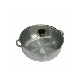 Unbranded 16Qt Aluminum Caldero Stock Pot,Aluminum Dutch Oven for Braising,Boili