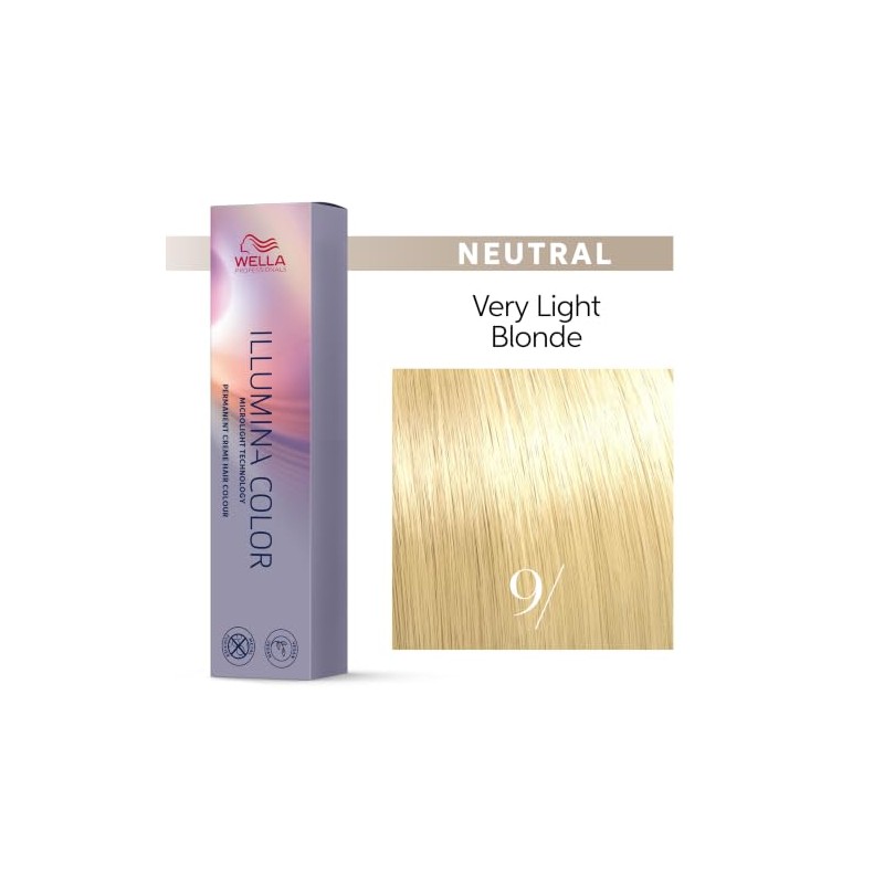 Wella Professionals Illumina Color Tinte para Cabello Permanente Rubio Cubre