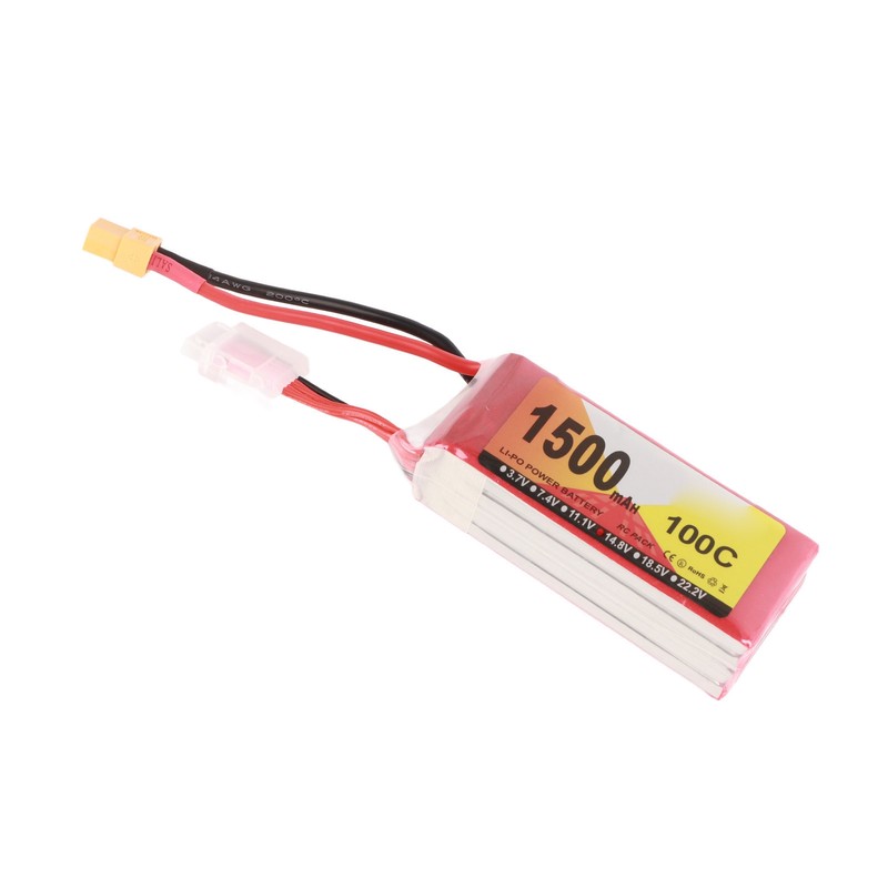 1500mAh 100C 4S LiPo Battery Pack Stable Current Portable Long