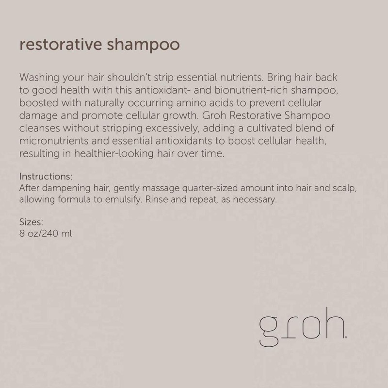 Groh Restorative Shampoo, 8oz.
