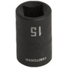 CRAFTSMAN Shallow Impact Socket, Metric, 1/2-Inch Drive, 15mm (CMMT15863)