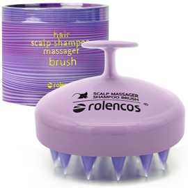 rolencos Scalp Massager Shampoo Brush (Violet)