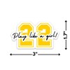 Play like a girl! - Sticker