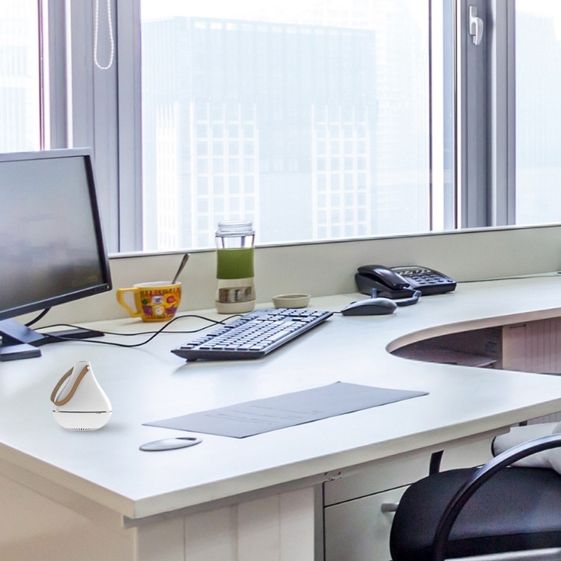 White ABS Mini Portable USB Charging Aromatherapy Essential Oil Diffuser