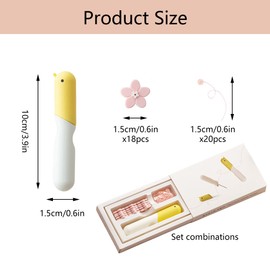 YJFY 1 Satz Bettdeckenhalter ohne Nadel Bettdeckenbefestigungen Duvet Cover Clips Keine Nadeln Sicher und geschützt Kann zur Sicherung von 3 Steppdecken verwendet Werden (Rosa Blumen)