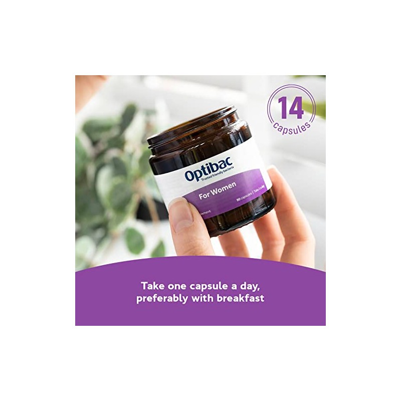 Optibac Probiotics Para mujeres - Suplemento vegano para rea ntima