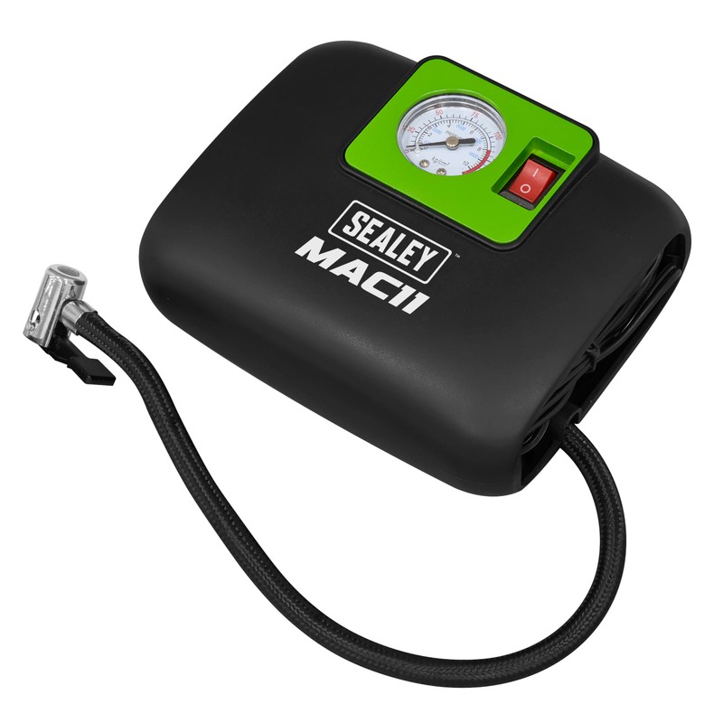 Sealey 12V Tyre Inflator with Worklight - MAC11