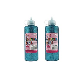 2 x Ark's Sparkling Glitter Glue - 120ml (Turquoise)