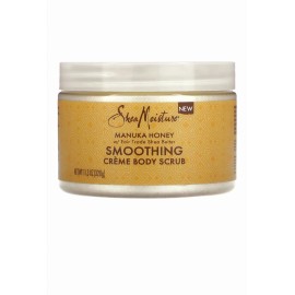 SheaMoisture New 2 Pack: Manuka Honey, Smoothing Creme Body Scrub, 11.3 oz 320g  Shea Butter
