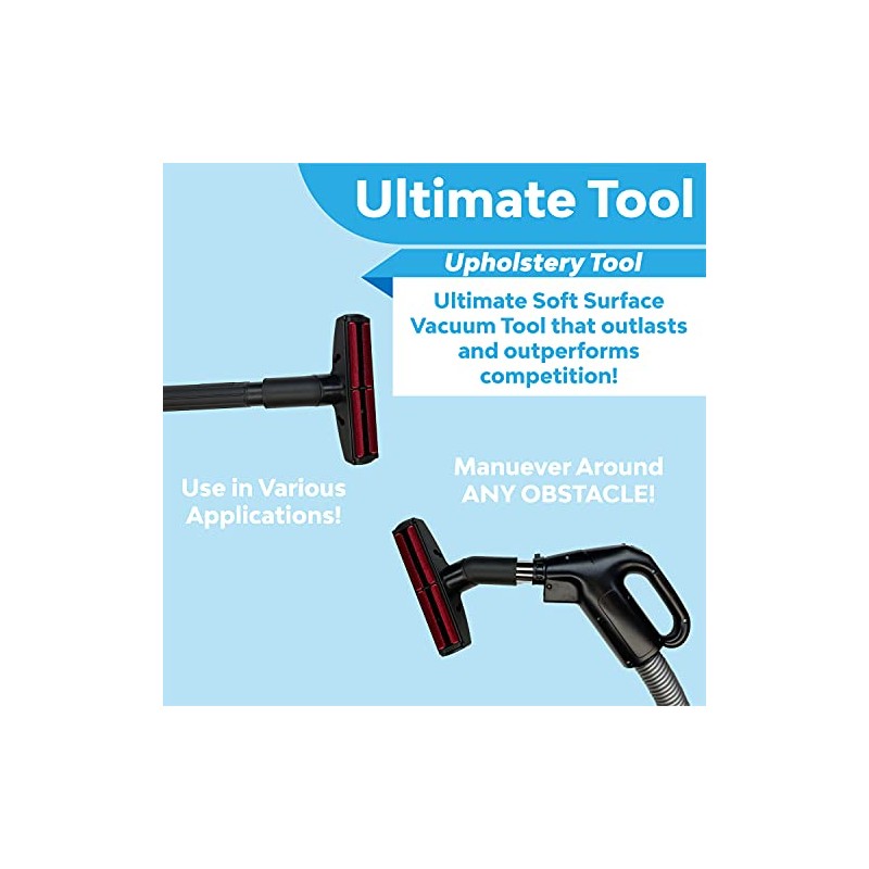 Wessel-Werk Universal Vacuum Attachment Upholstery Tool for Carpet or Furniture