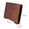 MENZO Leather Writing Case, Document Folder, Genuine Buffalo Leather Folder,
