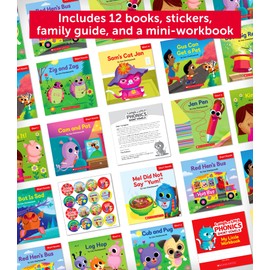 Laugh-A-Lot Phonics: Short Vowels (Parent Pack): 12 Engaging Books That Teach Key Decoding Skills to Help New Readers Soar
