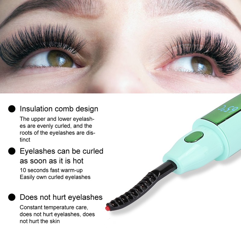 Eyelash Curler Natural Electric Eyelash Curler Fast Heating Long Lasting