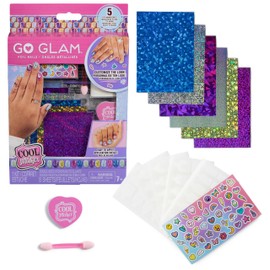 Cool MAKER, GO GLAM Foil Nails Kit with 6 Sheets of Shimmer Foil & Nail Stickers for 5 DIY Manicures, Arts and Crafts Kids’ Toys for Girls Aged 7+