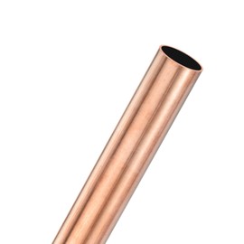 M METERXITY 1-Pack 300mm Copper Round Tube, 19mm OD 1mm Wall Thickness Copper Seamless Tubing for Construction/Machining/DIY Crafting, Metal Straight Pipe [0.74x0.04x11.81IN]