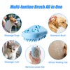 Pet Bath Massage Brush - Grooming Comb with Soft Silicone