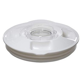 Univen Blender Jar Lid and Cap fits Oster 124461 Round Jar with 5.125" Inside Diameter White