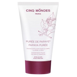 Cinq Mondes Papaya Puree Exfoliating Body Polish-5.0 Fl.Oz. - Daily Body Wash And Body Scrub In One For The Shower - All Skin Types Benefit - Safe For Sensitive Skin
