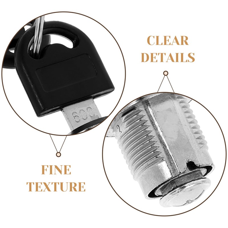 SOLUSTRE Toilet Paper Dispenser Lock and Keys Set Stainless Steel