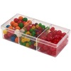 Pioneer Plastics 182C Clear Rectangular Plastic Container with Dividers, 6.75"