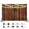 Pnylzzyxh Rustic Wood String Lights - Brown Wood - Vintage