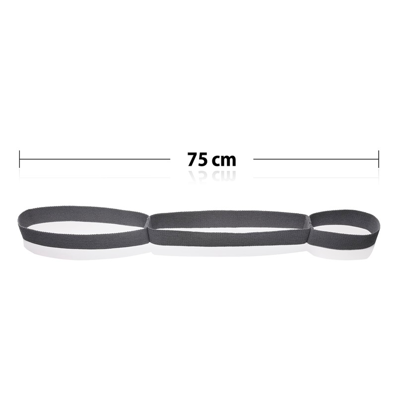 BODYMATE Stretch Yoga Strap with 3 Loops - Fixed Length