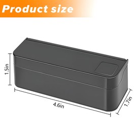 Mandark Car Coin Holder, 2PCS Automotive Coin Change Storage Organizer, Large Capacity Vehicle Interior Money Dispenser Accessories for Cars Homes Offices, Universal for RV, SUV, Truck (Black)