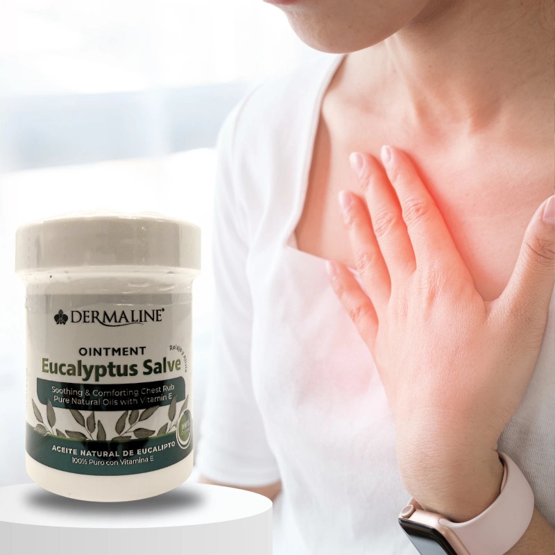 Dermaline Eucalyptus Salve with Vitamin E – Natural Chest Rub