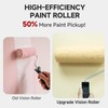 MOLLOR Paint Roller Kit with Extension Pole - 6 Pieces