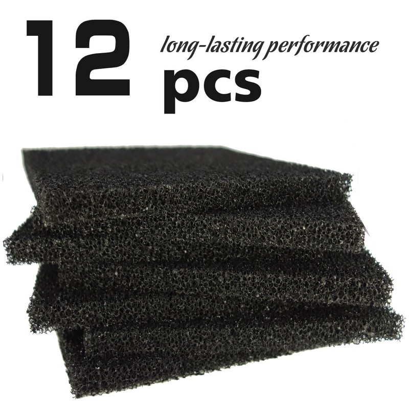 GSUMA Replacement Activated Carbon Sponge Filter- Smoke Prevention Absorber for
