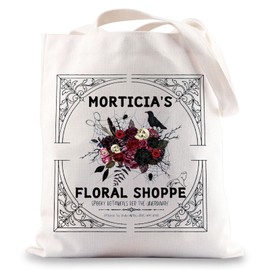 JNIAP Morticia's Floral Shop Tote Bag Morticia & Gomez Gifts Morticia's Floral Shop Gifts Morticia Merch, Floral Shoppe, Large