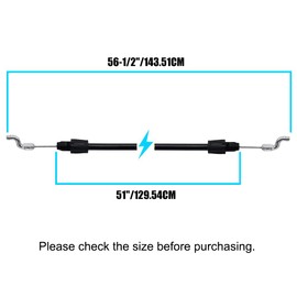 Diskary 946-05107B Control Cable, 746-05107A 946-05107A 746-05107 946-05107 Clutch Control Cable Fits Cub Cadet MTD Troy Bilt Lawn Mower Traction Drive Control Clutch Cable (946-05107B)