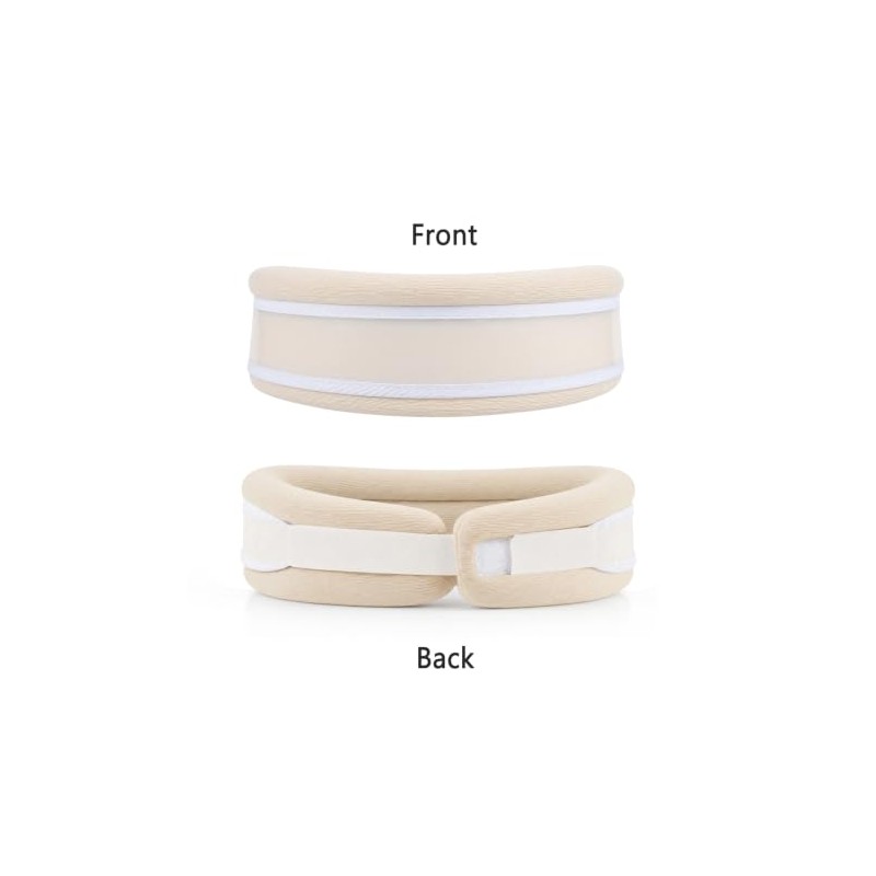 Neck Brace with Detachable Support Strips, Adjustable Neck Support